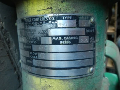 Fisher 2" 600 Class, WCB Steel Socket Weld Control Valve