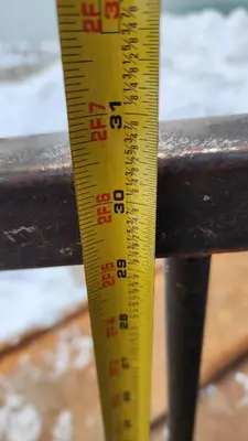 Iron Railing Section 69 1/2 Long