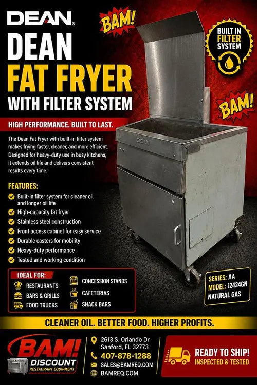 Used DEAN 12424GN Cookers / Coolers / Fryers Florida US | BAM Discount Restaurant Equipment #1110520