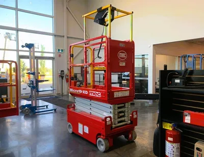 New | in-Stock 2026 MEC MICRO 19-XD ELECTRIC SCISSOR LIFT Scissor Lifters Alberta CA | Adcock Equipment #1417610