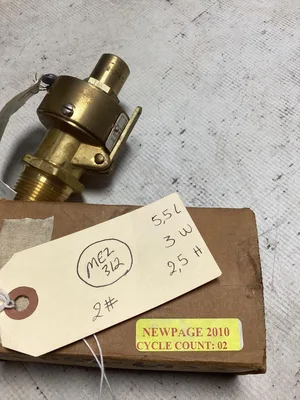 Kunkle 1″ Brass Safety Valve; 0001E01-KC  -NIB