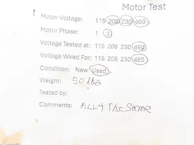 BSM Brown & Sharpe No 2-S Hydraulic Gear Pump 200psi 1Hp 1140rpm 230/460V Motor