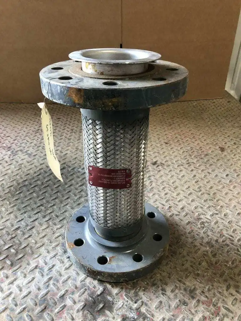 4″ X 17″ Flanged Braided Stainless Steel Flexible Hose / Expansion Joint