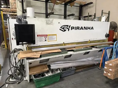 2024 PIRANHA 1/4-10 SHEARS, POWER SQUARING, N/C & CNC | Machinery Resources International (1)