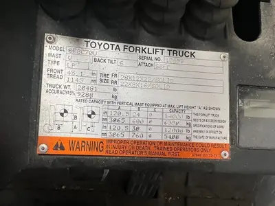 USED 2017 TOYOTA 8FGC70U