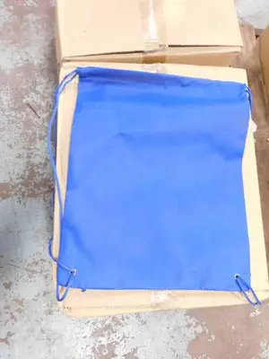 Blue 13" x 16" Drawstring Bags