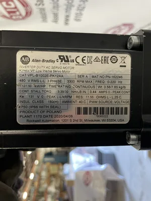 Line Tech LM5.2.0250BR020.0.02.0S-S7VNNN Allen Bradley VPL-B1002E-PK12AA Servo