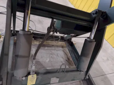 3500 LB X 60" X 48" SOUTHWORTH MODEL #LS4-36 HYDRAULIC SCISSOR LIFT TABLE, 110V SINGLE PHASE: STOCK #20928