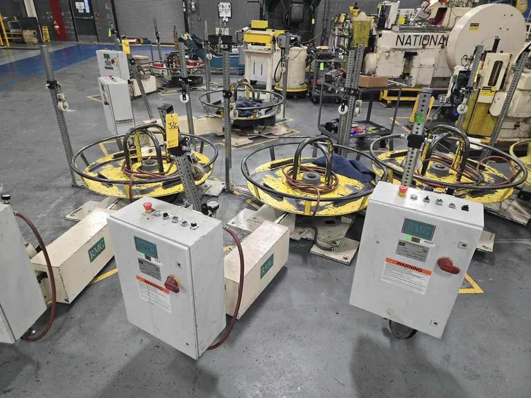 RMG 6450V-60-F Powered Uncoiler for Heading Machine