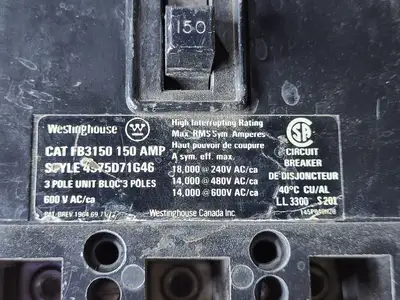 USED WESTINGHOUSE FB3150
