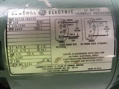 Peerless SR-B9221B 1/2HP 3450RPM 115/230V 1PH Centrifugal Pump 1-1/4" Outlet