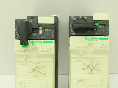 Schneider LUCA05FU Manual Motor Starter Overload Module 240V Lot of 2