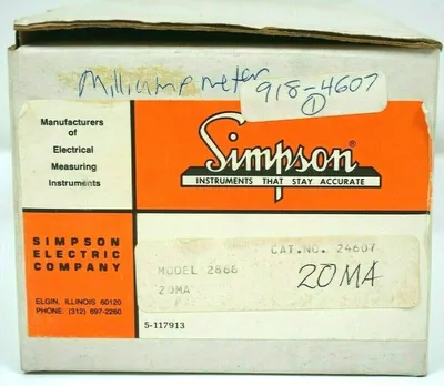 NEW SIMPSON 2866 24607 DIGITAL PANEL METER