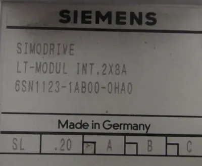 USED SIEMENS 6SN1123-1AB00-0HA0 POWER MODULE 6SN11231AB000HA0