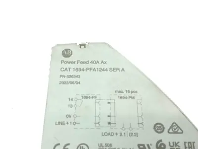 USED ALLEN-BRADLEY SER. A POWER FEED 40A AX