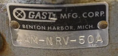NEW GAST 4 AM-NRV-50A AIR MOTOR 4AMNRV50A