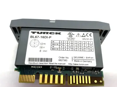 USED TURCK ELECTRONIC I/O MODULE, PNP, 16-DIGITAL INPUTS, 6827383
