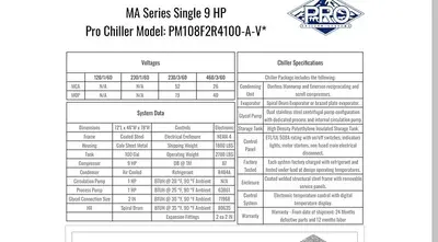USED 2018 PRO REFRIGERATION, INC. PM108F2R4100-A-VD