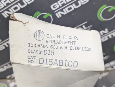 ITE Gould Shawmut D15AB100 HFCP Amptrap Fuse Class D15 600VAC New NIB