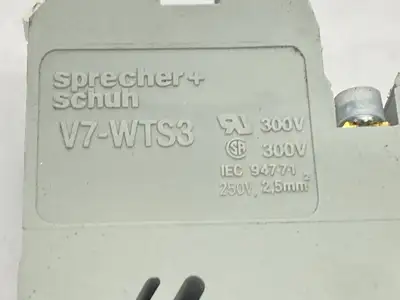 Sprecher+Schuh V7-WTS3 Sensor Terminal Block No Indicator 5mm LOT OF 13
