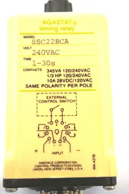 NEW AGASTAT SSC22BCA TIMING RELAY