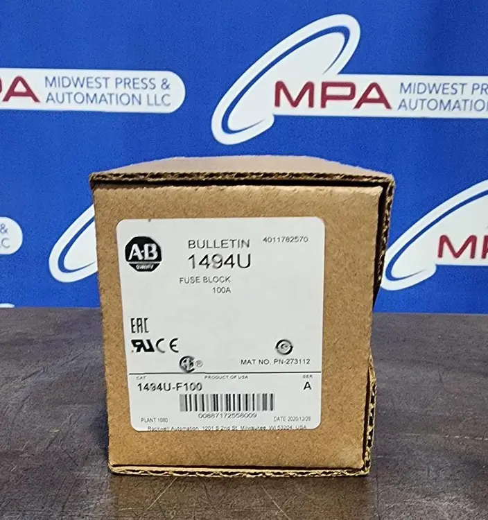 New | in-Stock ALLEN-BRADLEY 1494U-F100 Fuse Accessories Michigan US | Midwest Press and Automation #941780