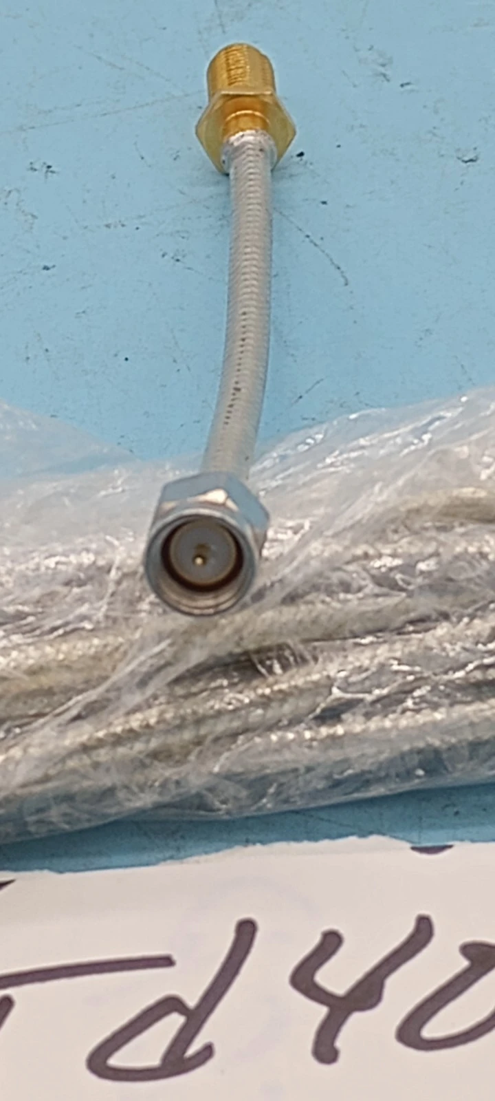 RF Flexible Coaxial Cable  LOT OF 10: GOLD SMA MALE TO FEMALE SMA BULKHEAD 4"