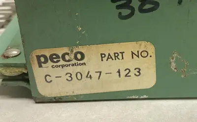 Used PECO C-3047-123 Misc Electrical & Power Parts Ohio US | Surplus Asset Holdings #1233650