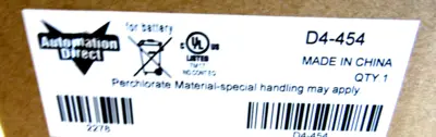 NEW AUTOMATION DIRECT D4-454 CPU MODULE 50/60HZ 50VA D4454