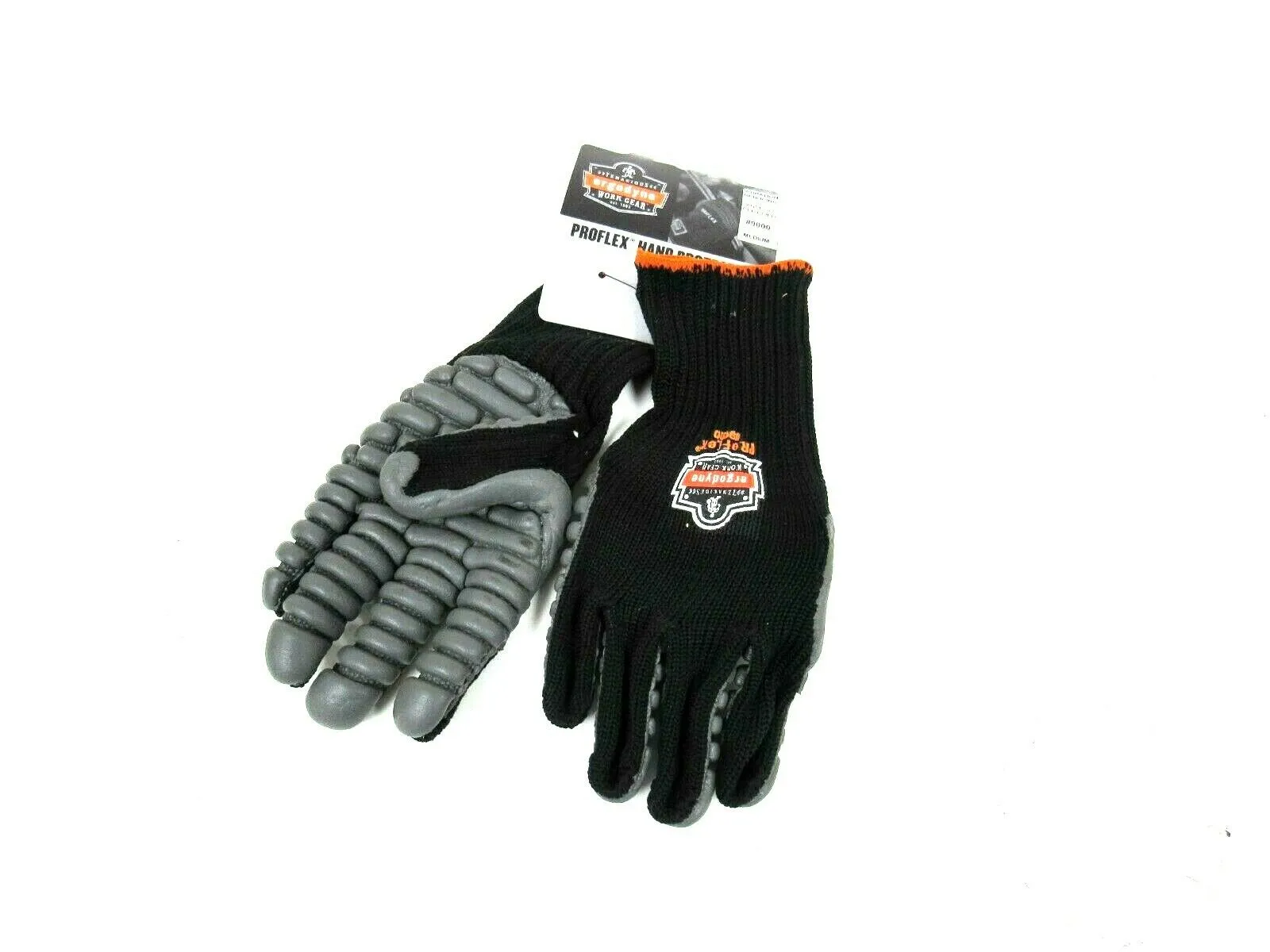 NEW LOT OF 14 PAIRS ERGODYNE 9000 PROFLEX VIBRATION REDUCING GLOVES MEDIUM