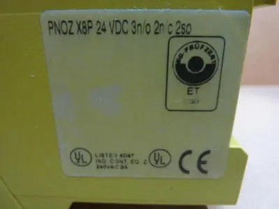 USED PILZ PNOZX8P24VDC3N/O2N/C2SO
