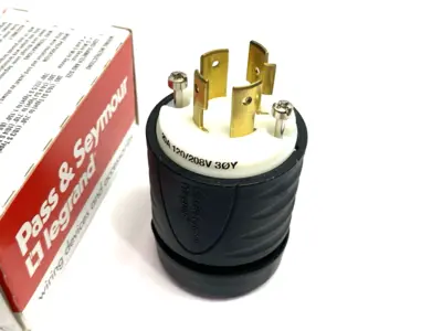 L1820-P | Pass & Seymour Legrand  Turnlok Plug 20A 3PH 120/208V 4P 4W - New Other