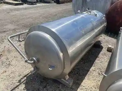 300 gal stainless steel jacketed brite tank