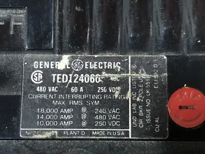 USED GENERAL ELECTRIC TED124060