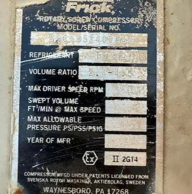 USED FRICK SGCB3524