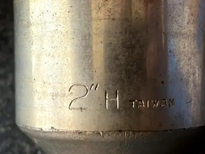 12-Point Chrome SAE 2" Socket with 3/4" Drive