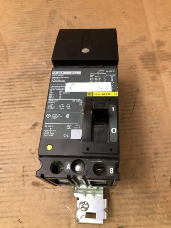 Used SQUARE D FA26020AB Circuit Breakers Pennsylvania US | Moses B Glick #1007270