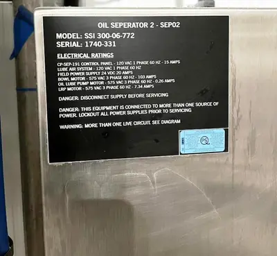 (3) GEA Westfalia SSI 300-01-772 vegetable protein separator centrifuges, 316SS.