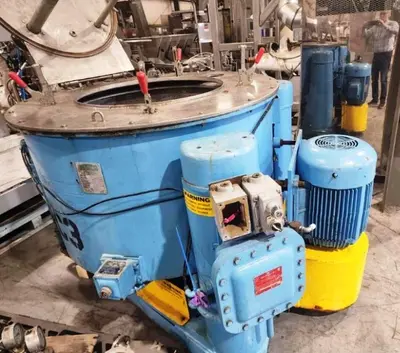 Tolhurst 40 x 20 perforate basket centrifuge, 316SS.