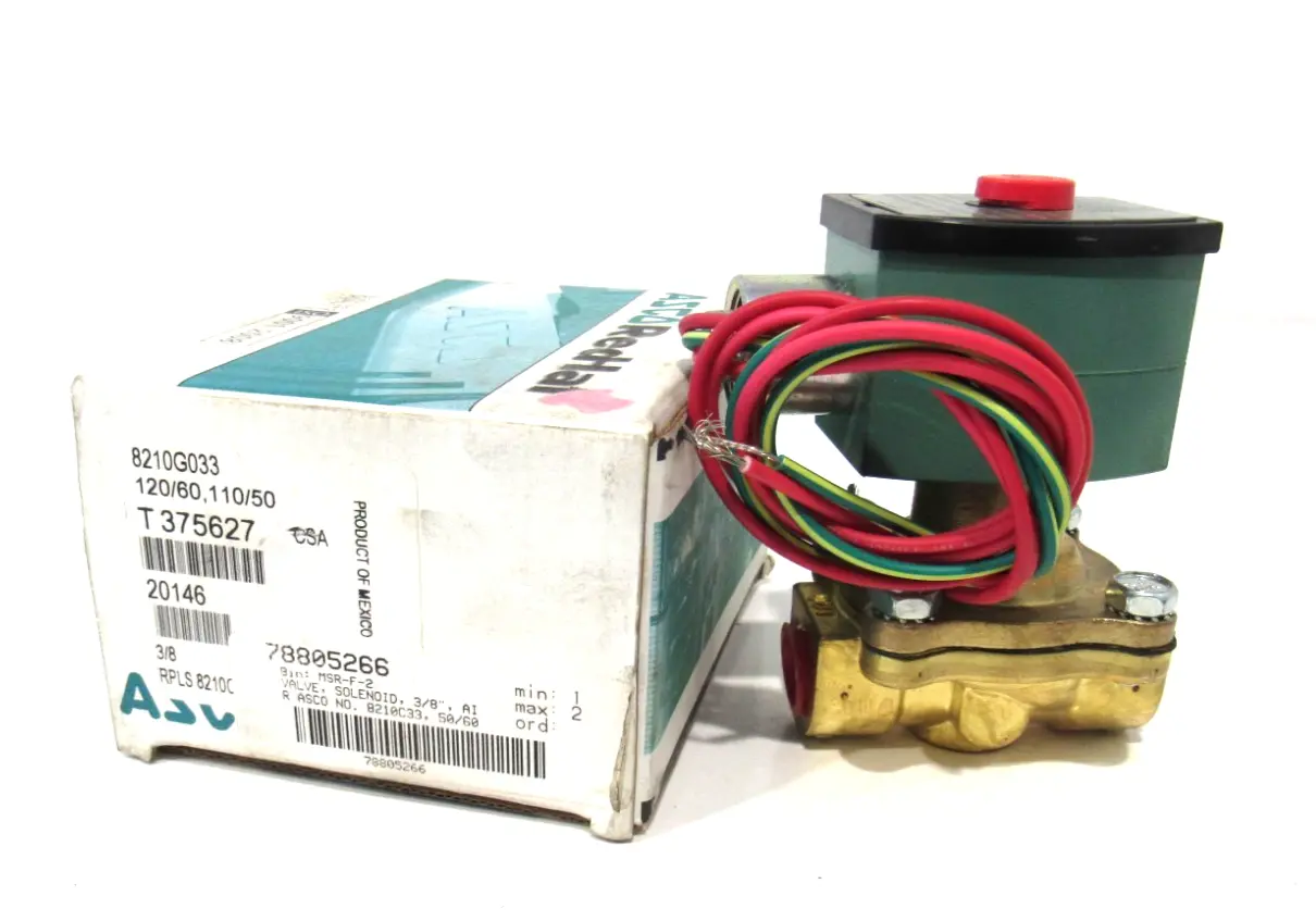 NEW ASCO 8210G033 SOLENOID VALVE 120/60