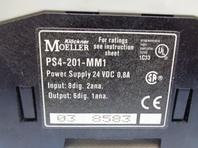 USED KLOCKNER MOELLER PS4-201-MM1