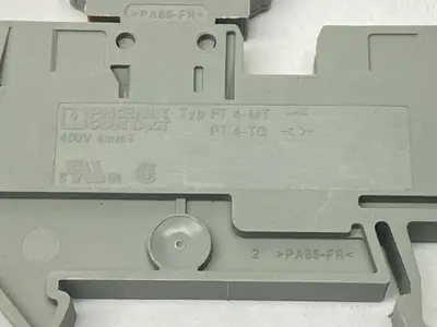 PT 4-MT | Phoenix Contact  Knife Disconnect Terminal Block 3211933 w/ P-CO LOT OF 6 -  Used