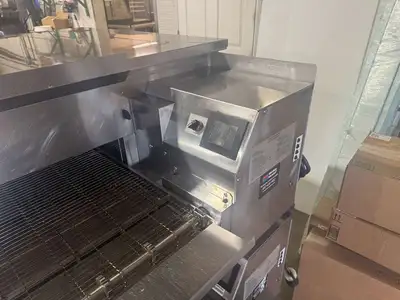 Used Middleby Marshall Used 65" Middleby PS638G-2 Natural Gas Double Impingement Conveyor Oven 208/240V 1ph Conveyor Ovens Illinois US | Falcon Restaurant Supply #1373698
