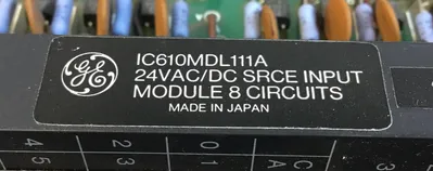 GE Fanuc IC610MDL111A 24VAC/DC Source Input Module. 3B-5