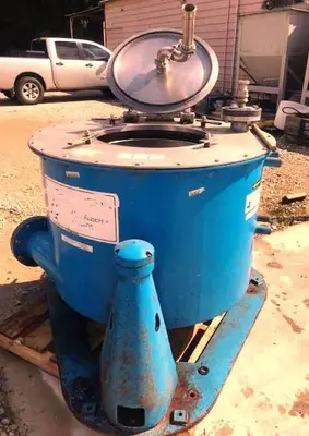 Sharples 30 x 18 ECM solid basket centrifuge, 316SS.