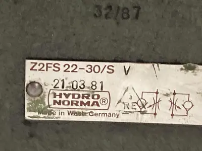 Used HYDRO NORMA Z2FS22-30/S Pump & Valve Parts Ohio US | Surplus Asset Holdings #1246752