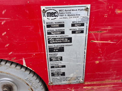 Used 2017 MEC 1330SE Scissor Lifters North Carolina US | Stack Equipment #1271280