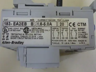 USED ALLEN BRADLEY 193-EA2EB SER B