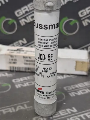 Cooper Bussmann JCD-5E General Purpose High Voltage Fuse 5E Amps 2.48kV New NIB