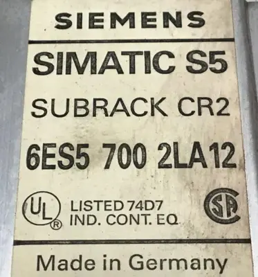 USED SIEMENS 6ES5 700-2LA12